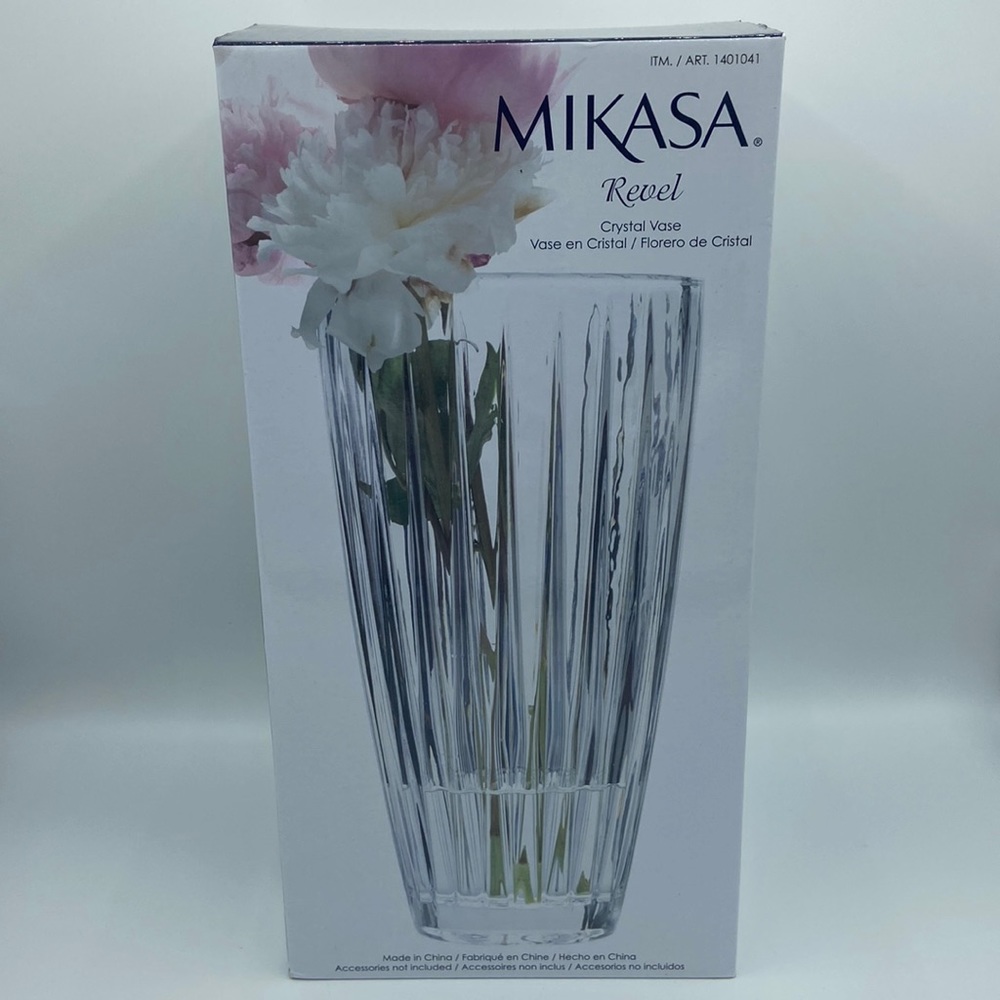 Mikasa Revel Crystal vase (New in box)